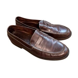 Tod's Brown Suede Leather Mens 9 Casual Driving Penny Loafer Dress Shoes S3